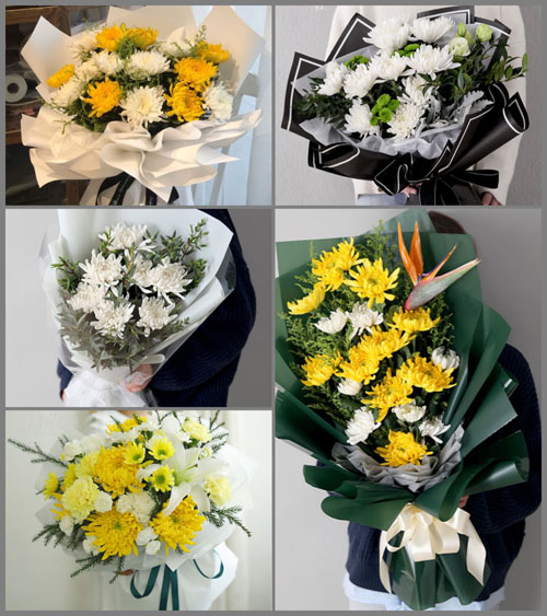 河北石家庄藁城区九门乡南白皮村白事花束代送